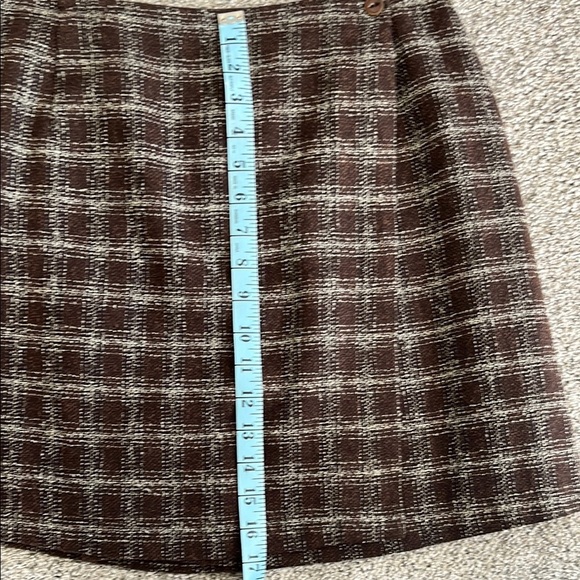 Plaid Brown Skirt - Picture 5 of 6